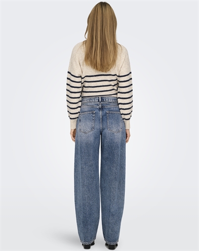  Only - ONLGianna Straight Jeans - Light Blue Denim